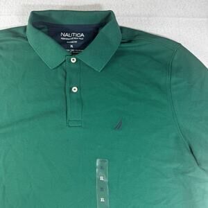 Nautica Mens XL Tidal Green Performance Deck Polo Classic Fit New with Tags